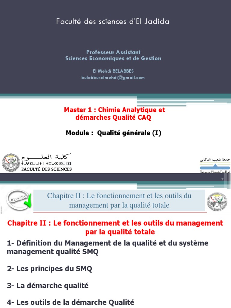 Démarche Qualité : Principes et Outils | PDF | Management de la qualité ...