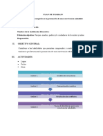 Plan de Trabajo Parejas Convivencia Saludable