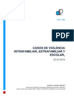 Casos de Violencia Intrafamiliar, Extrafamiliar Y Escolar,: JULIO, 2020