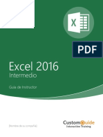 Excel 2016 Intermedio Guia de Instructor Eval