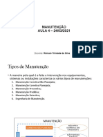 Manutenção - Aula 4 - 24março2021