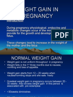 Weight Gain in Pregnancy