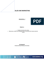 Sales and Marketing: Analisis No. 1
