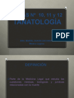 Tema 10, 11 y 12 Tanatología 2016-1