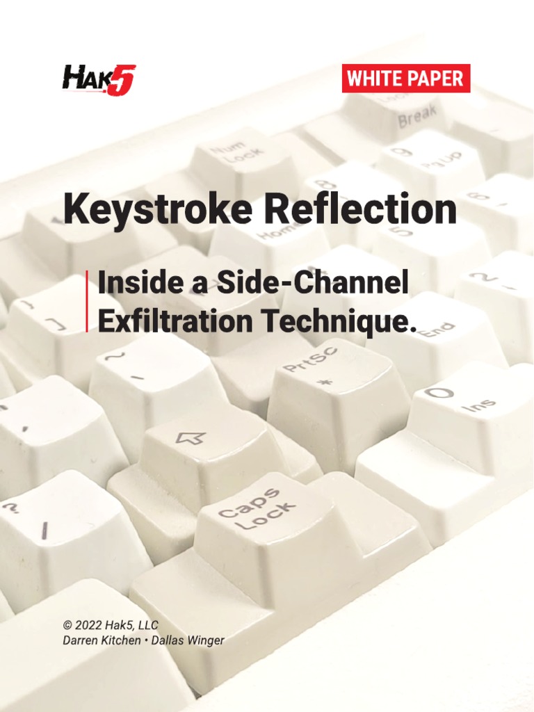 Hak5 Whitepaper Keystroke Reflection | PDF