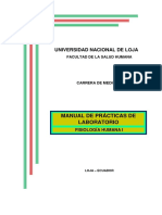 Manual de Practicas de Laboratorio Fisiología I Primera Unidad