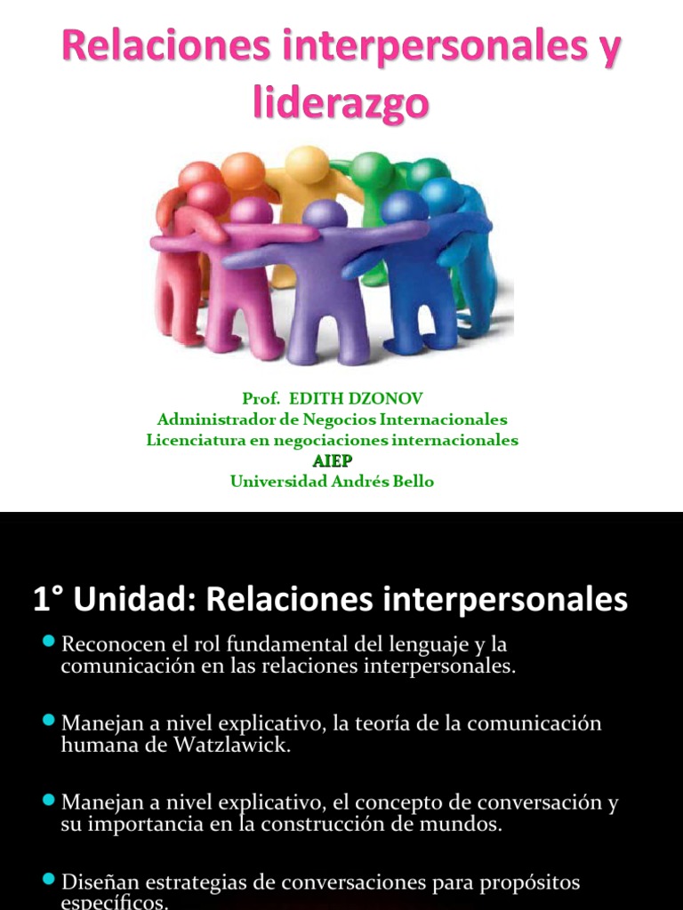 Importancia de las Relaciones Interpersonales | PDF | Comunicación ...