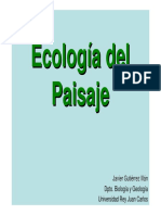 Ecologia Del Paisaje - Gutierrez Illan