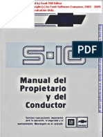 Manual Propietario S10 Blazer ESPAÑOL