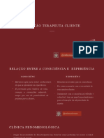 Relação Psicoterapeuta Cliente