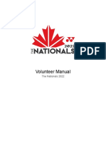 2022 YONEX National Badminton Championships - Volunteer Manual