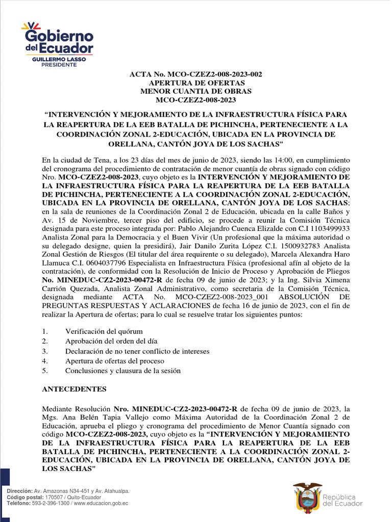 Direcci N Av Amazonas N34 451 Y Av Atahualpa C Digo Postal 170507