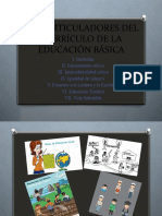 Ejes Articuladores Del Currículo de La Educación Básica