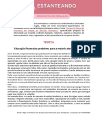 Tema - O Papel Da Educação Financeira em Tempos de Recessão Econômica