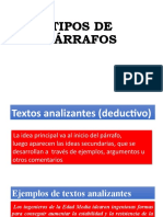 Tipos de Párrafos