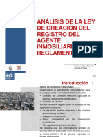 Análisis de La Ley Agente Inmobiliario