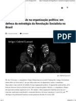 Forma e Conteúdo Na Organização Política em Defesa Da Estratégia Da Revolução Socialista No Brasil - Contrapoder