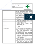 7.1.2 Ep 3 Sop Penyampaian Informasi Pendaftaran, Tarif, Dan Jenis Pelayanan