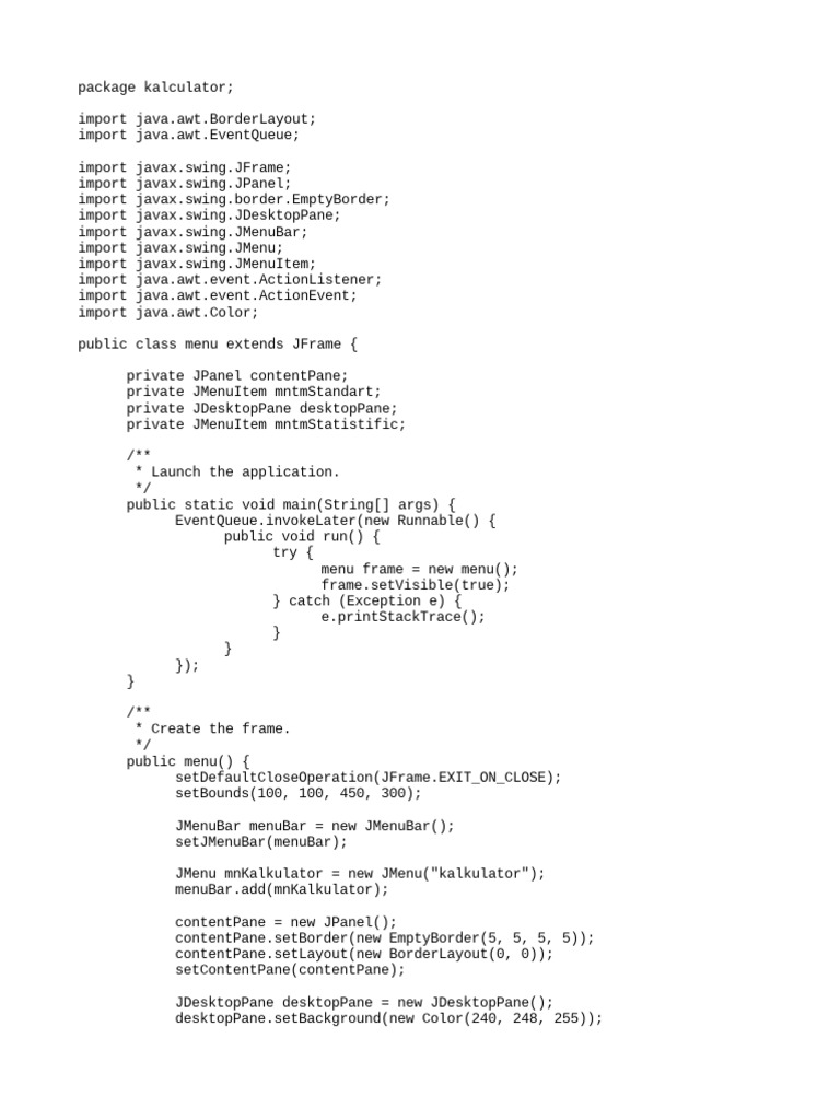 Menu Ya | PDF | Computing Platforms | Object Oriented Programming