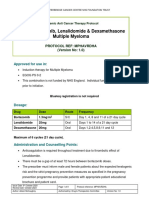 VRD Bortezomib Lenalidomide Dexamethasone Multiple Myeloma Protocol V1.0