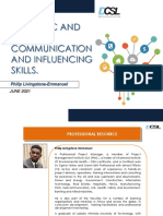 Strategic and Effective Communication and Influencing Skills Slides