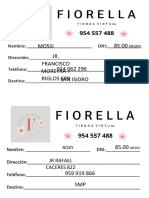 Rótulo Fiorella PEDIDOS