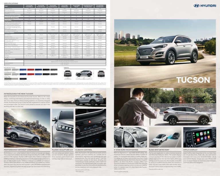Hyundai Tucson Brochure Download Free PDF Product Introductions