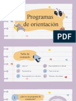 Programas de Orientación