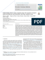 Understanding Obesity Among Companion Dogs New Measures of Owner's Beliefs and Behaviour and Associations With Body Condition Scores