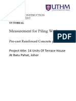 Measurement For Piling Works