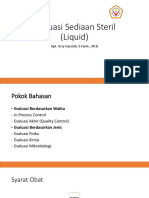 Evaluasi Sediaan Steril (Liquid)