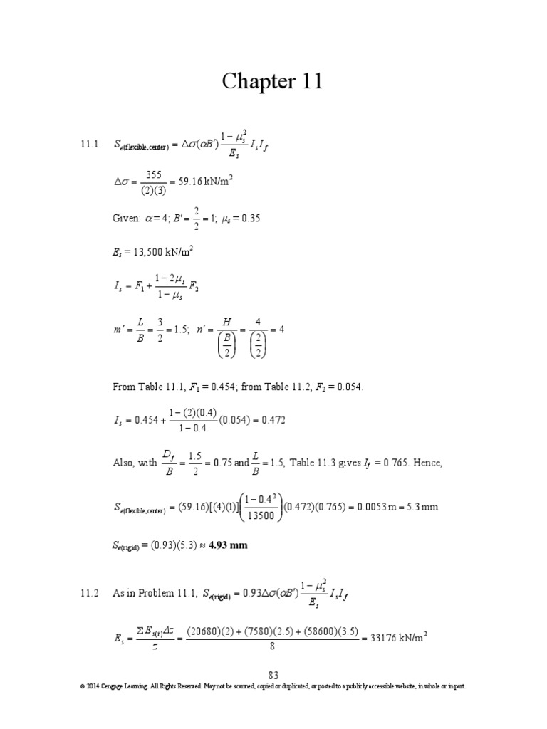 Soil Mechanics: Chapter 11 Analysis | PDF | Geomorphology | Horticulture