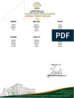 Jadwal Menelpon 7.A