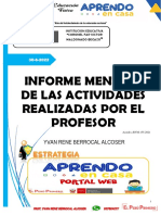 INFORME MES DE JUNIO DE SEGUN RVM-155 - EDUCACION FISICA 1° A 2°