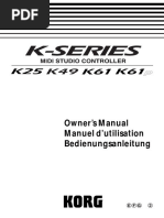 K-Series Owner's Manual Korg