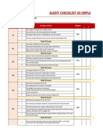 6S Audit Checklist