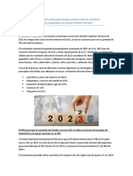 Evolución Económica Del Ecuador Durante El Primer Trimestre Del 2022 y Realizar Un Análisis Comparativo Con El Primer Trimestre Del 2023