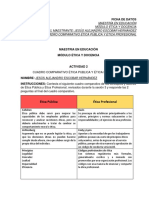 Actividad 2 Cuadro Comparativo Ética Publica y Ética Profesional