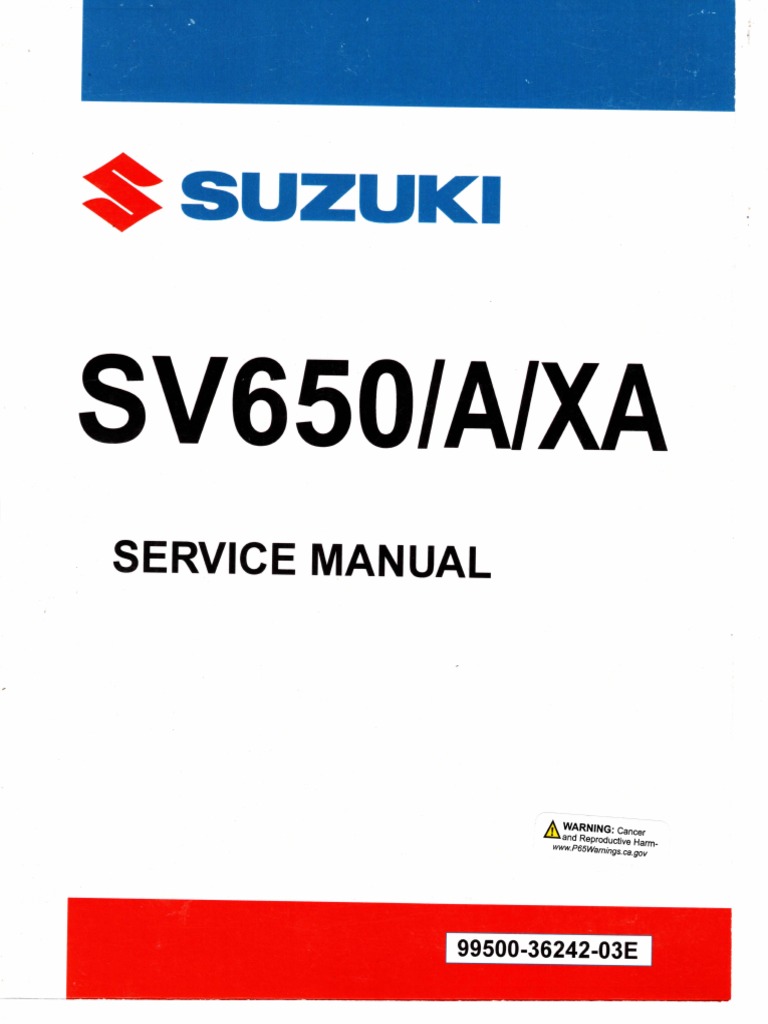Suzuki 2017-2019 Sv650 Service Manual | PDF | Electrical Connector