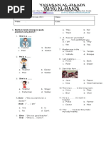 Soal PAT Kelas 4 - Bahasa Inggris