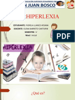 La Hiperlexia. Fiorela Llanco