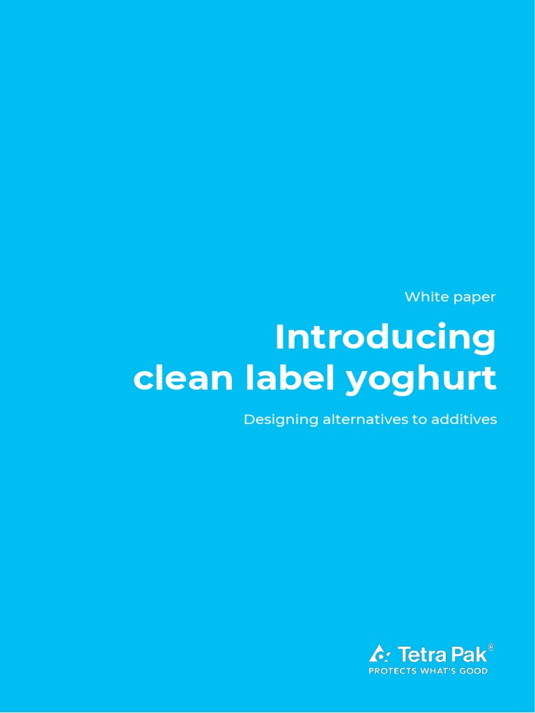 Clean Label Yoghurt Production Guide | PDF | Yogurt | Milk