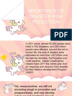 Importanca of Disaster Risk Reduction