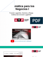 S15 s15+-+Función+Logaritmo +Dominio+y+Rango +Gráfica+de+la+función+Logaritmo+