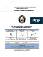 Sop Penggunaan Dan Pemeliharaan Alat Pemadam Api Ringan