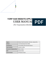 For YORP Members YORP Hub Manual