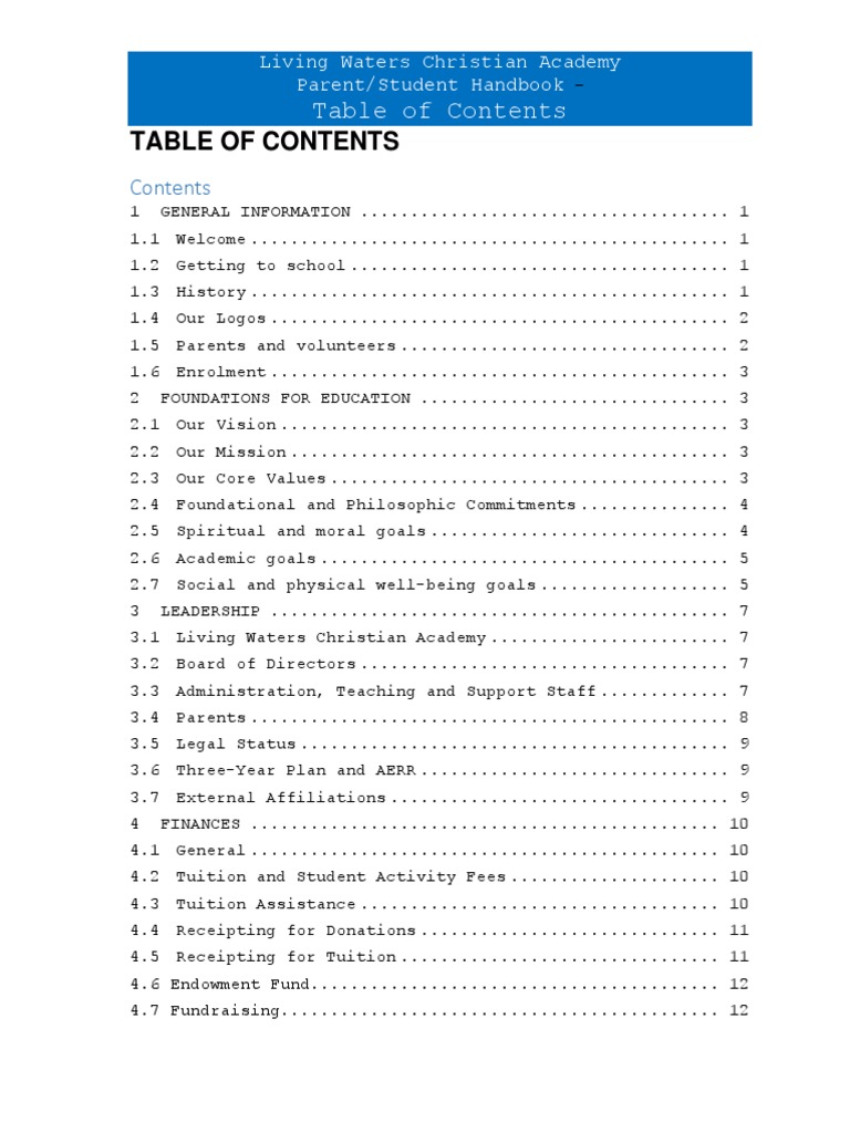Parent-Student Handbook 2023 | PDF | Fundraising | Schools