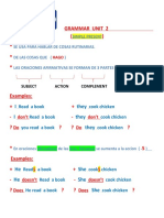 Grammar Unit 2 Simple Present