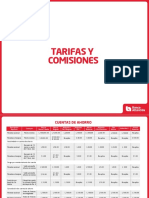 Tarifas Comisiones Mayo2019