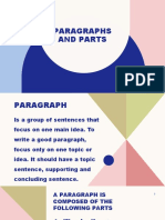 Paragraphs and Parts
